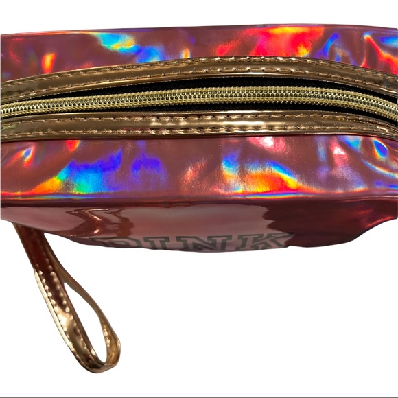 “PINK” IRIDESCENT COSMETIC BAG - Picture 3 of 10